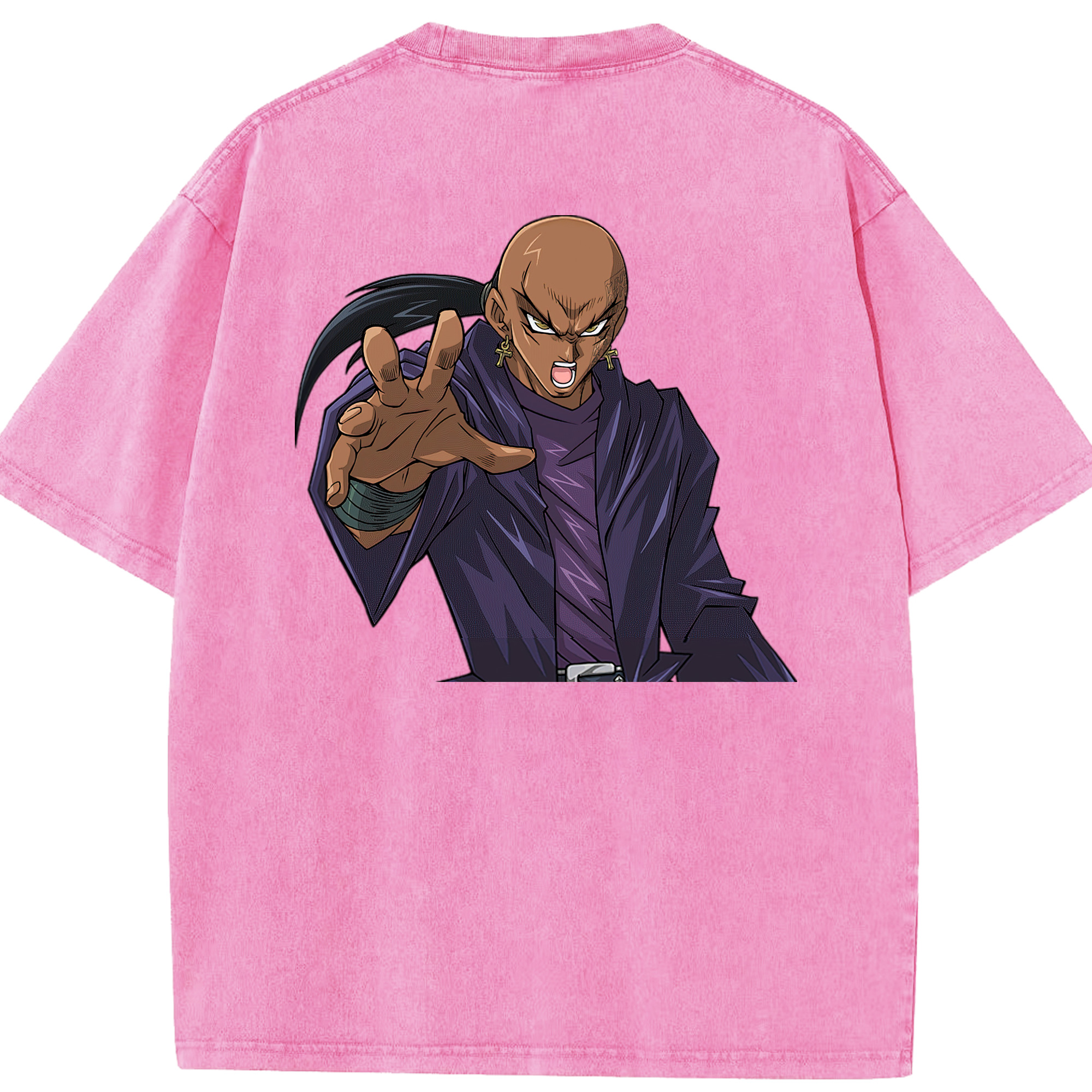（画像用） 遊☆戯☆王 Yu-Gi-Oh! 綿100% ヴィンテージ風 半袖Tシャツ（背面プリント）
